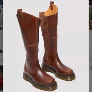 Dr Martens Amaayah Knee High Leather Boots